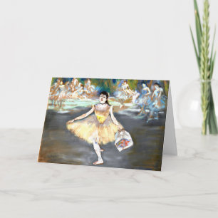 Carte Degas - Danseur avec un bouquet
