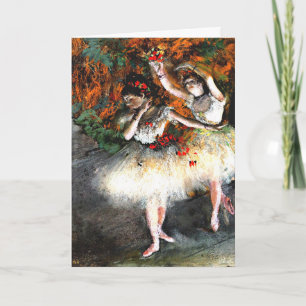 Carte Degas - Deux danseurs entrent sur scène