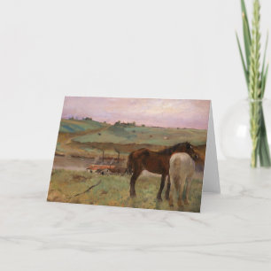 Carte Degas Horses Fine Art Card