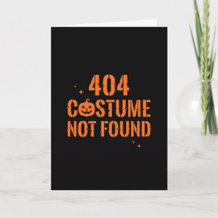 Carte Déguisement 404 introuvable Halloween