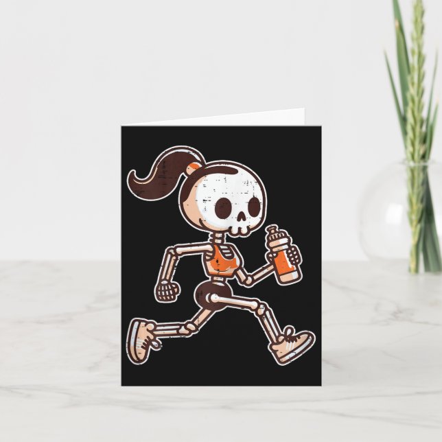 Carte Déguisement de squelette fille Halloween Femme Fil (Devant)