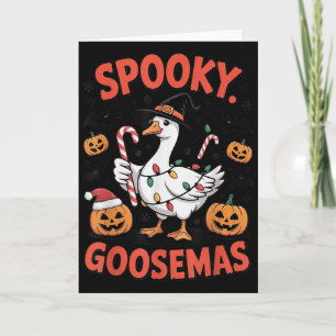 Carte Déguisement drôle de Soky Goosemas Halloween Noël