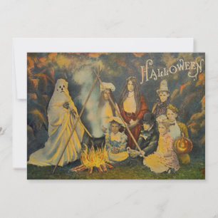 Carte Déguisement Fantôme Enfants Cow-boy Trick Or Treat