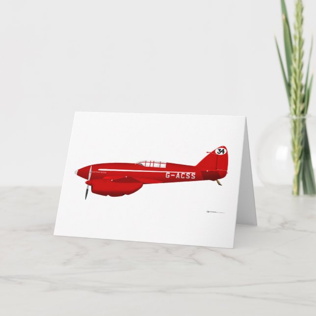 Carte DeHavilland DH-88 Comet (Devant)