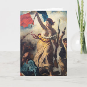 Carte Delacroix - La Liberté guidant le peuple Gros plan