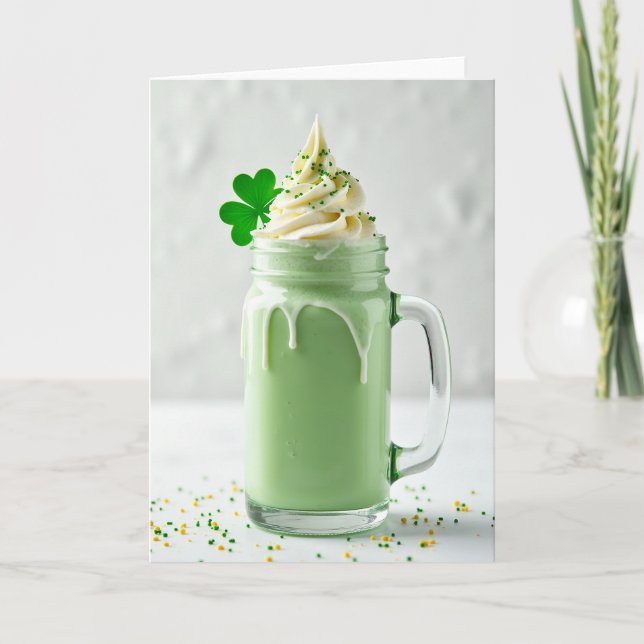Carte Délice de Boisson Verte (Devant)
