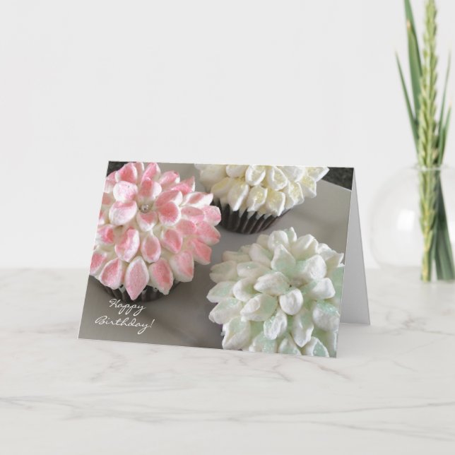 Carte Délicieux gâteaux aux fleurs (Devant)