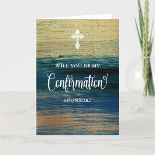 Carte Demande de commanditaire de confirmation Gold et B