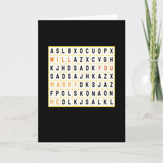 Carte Demande en Mariage de Rêve (Devant)