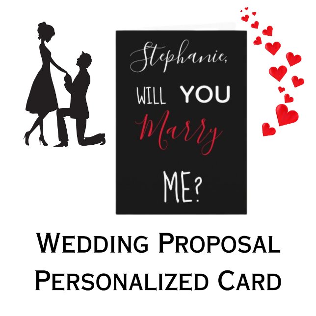 Carte Demande en mariage personnalisée Veux-tu m'épouser (Créateur téléchargé)