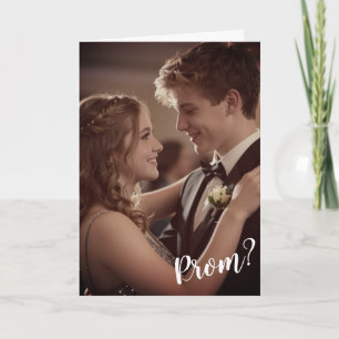 Carte Demande pour le bal Photo d'invitation au bal