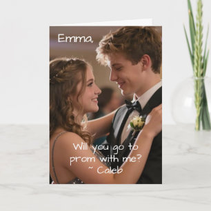 Carte Demande pour le bal Vas-tu aller au bal avec moi