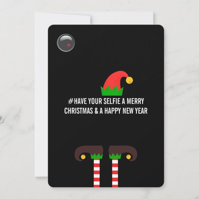 Carte Demandez à votre selfie une jolie photo de Noël (Devant)
