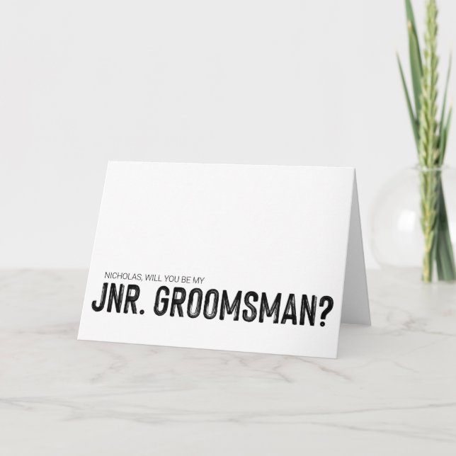 Carte Demandez-Vous À Un Mariage La Proposition D'Un Jeu (Devant)