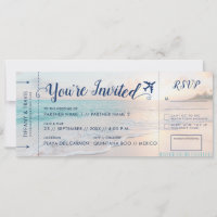 Carte d'embarquement Billet de plage Tout-en-un RS