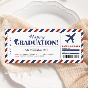 Carte d'embarquement Cadeau de Diplôme Surprise
