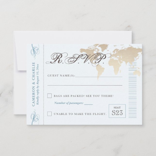 Carte d'embarquement Carte d'accès au monde RSVP B (Devant)