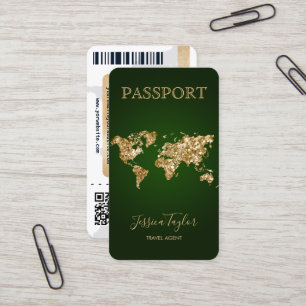 Carte d'embarquement Carte du monde de maquillage
