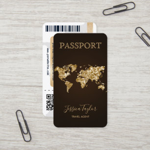 Carte d'embarquement Carte du monde de maquillage