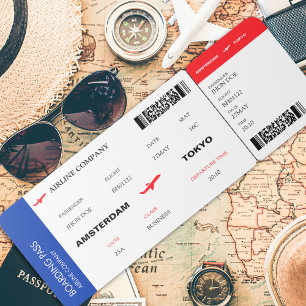 Carte d'embarquement de billet d'avion classique