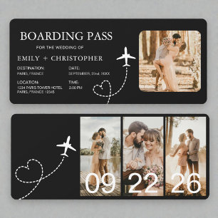 Carte d'embarquement de destination Billet d'avion