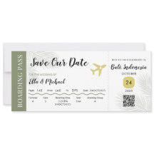 Carte d'embarquement Enregistrer la date - Mariage