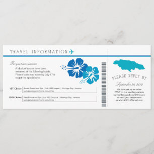 Carte d'embarquement Hibiscus Jamaïque   Hébergeme