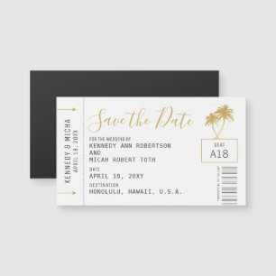 Carte d'embarquement Mini Plage Destination Date M