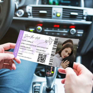 Carte d'embarquement Minimaliste billet de sauvega