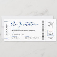 Carte d'embarquement Plane Billetterie Destination