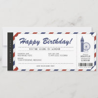 Carte d'embarquement pour un voyage surprise à Lon