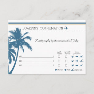 Carte d'embarquement RSVP pour Florida Blue & Crea
