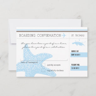 Carte d'embarquement RSVP pour ST. THOMAS