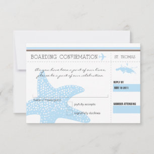 Carte d'embarquement RSVP pour ST. THOMAS