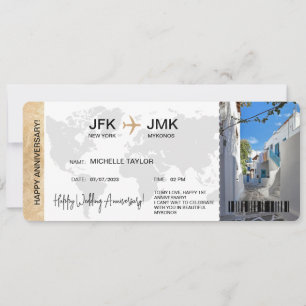 Carte d'embarquement Surprise Ticket Destination G
