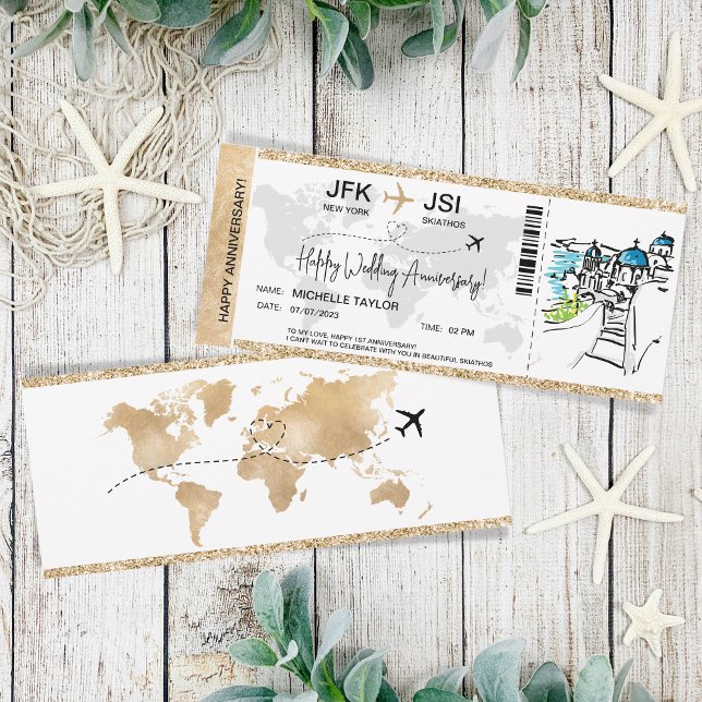 Carte d'embarquement Surprise Trip Ticket Grèce Sk (Créateur téléchargé)