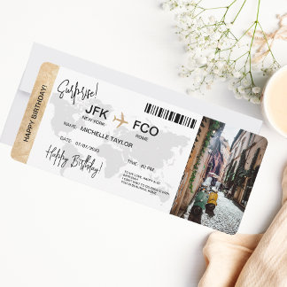 Carte d'embarquement Surprise Voyage Ticket