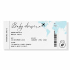 Carte d'embarquement Travel Baby shower Affiche de
