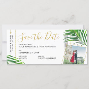 Carte d'embarquement Tropical Palm Boarding Photo 