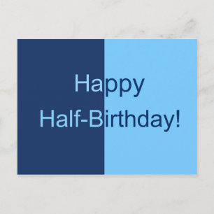 Carte demi-anniversaire