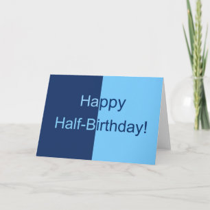 Carte demi-anniversaire