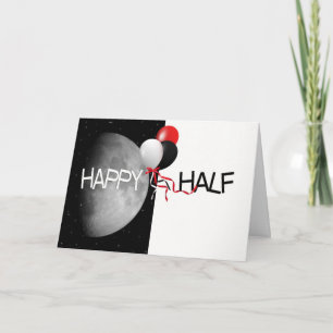 Carte Demi-anniversaire Lune