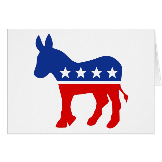 Carte démocrate Donkey (Devant horizontal)