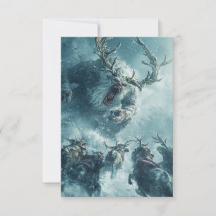 Carte Démon de glace zombie vintage