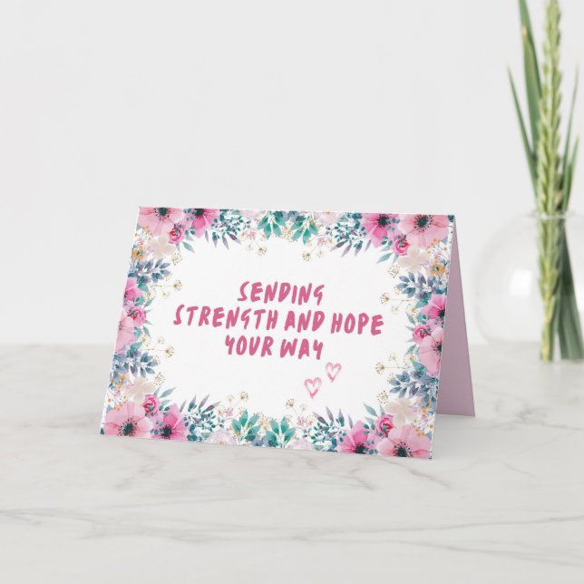 Carte d'empathie - Maladie, perte de personnes aim (Devant)