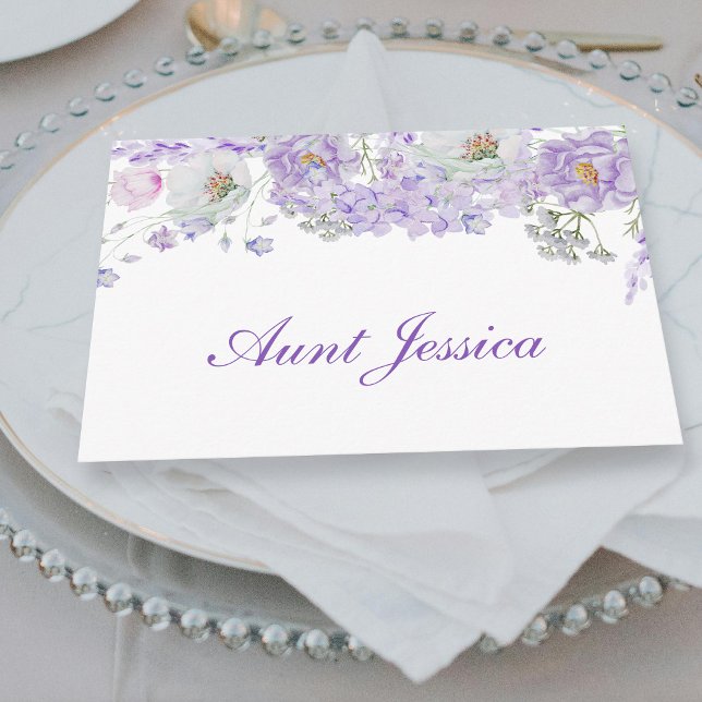 Carte d'emplacement plat pour les fleurs Lilac aqu (Créateur téléchargé)