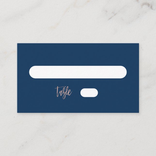Carte d'emplacement plat pour Mariage de la Marine (Devant)