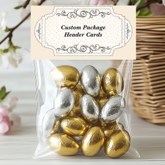 Carte d'en-tête de package Hang de l'affichage pli