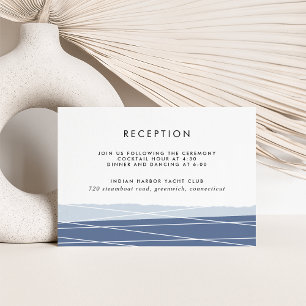 Carte d'encart de réception de Lineation   Ardoise