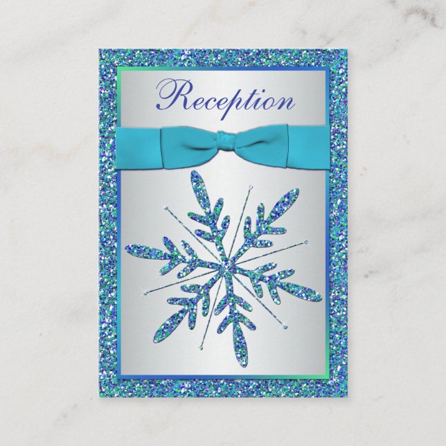Carte d'enceinte Aqua, Argent, Flèche de neige ble (Devant)